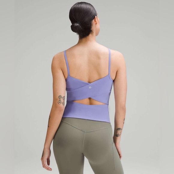 Lululemon Cross-Back Nulu Yoga Tank Top in Dark Lavender - size 4 - Picture 2 of 5